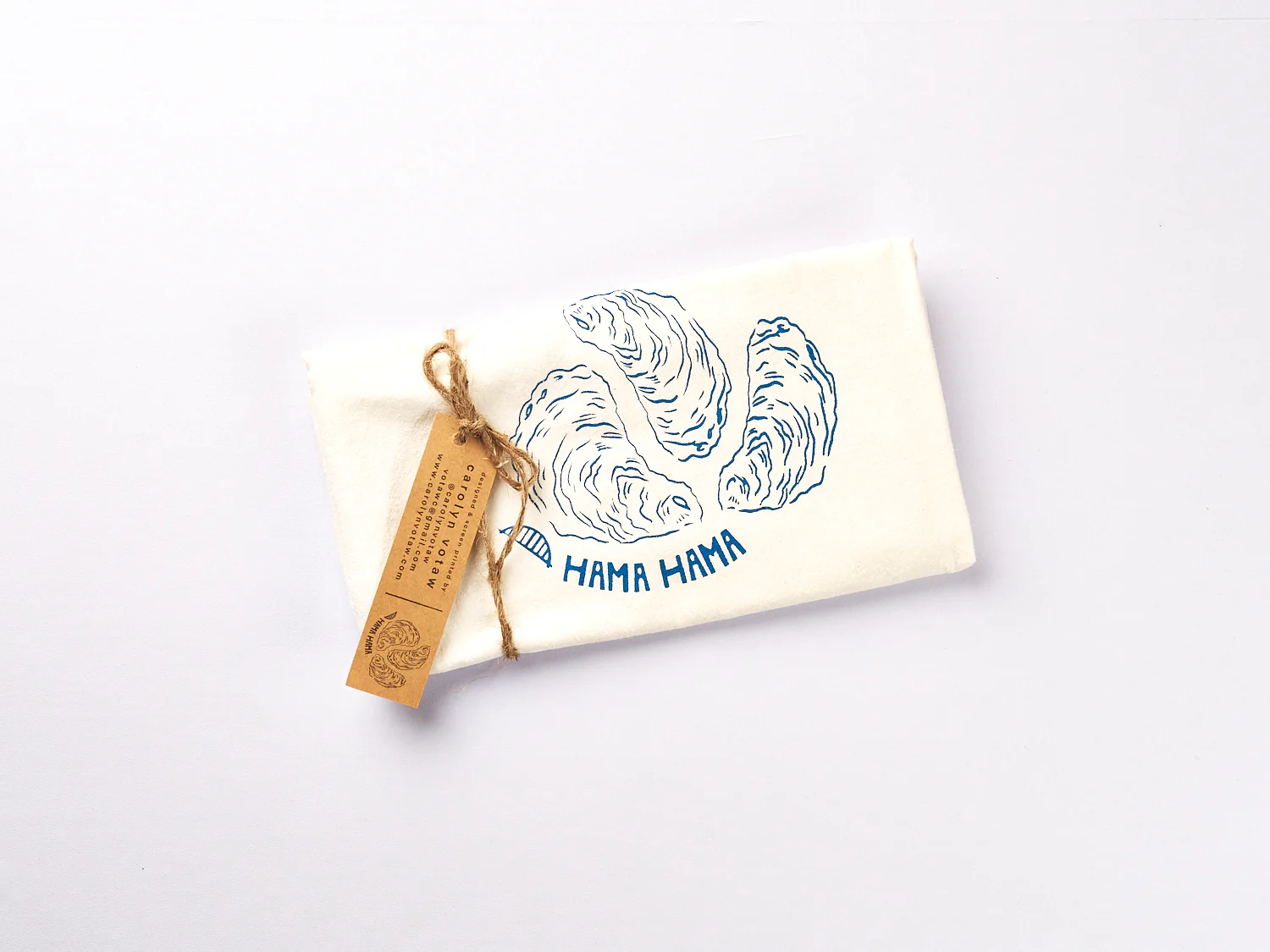 Oyster Tea Towel | Hama Hama - Image 3